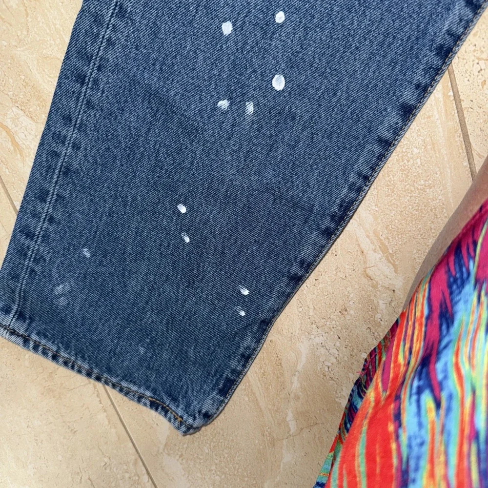 Levi's Premium 501‎ '93 Straight Jeans Blue W\ Stretch Men's 32X34. 4708